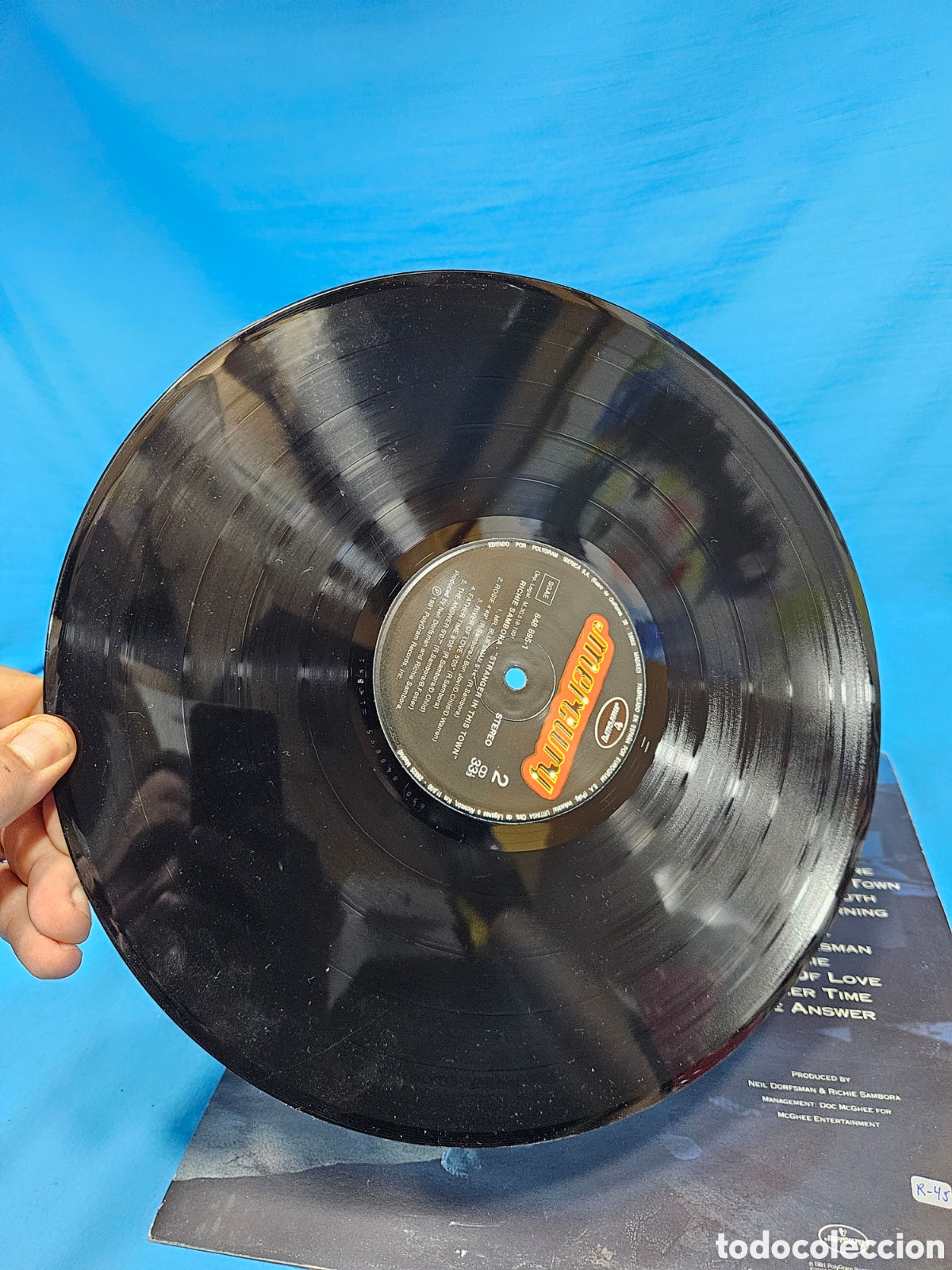 Discos de vinilo: DISCO VINILO RICHIE SAMBORA. STRANGER IN THIS TOWN - Foto 4