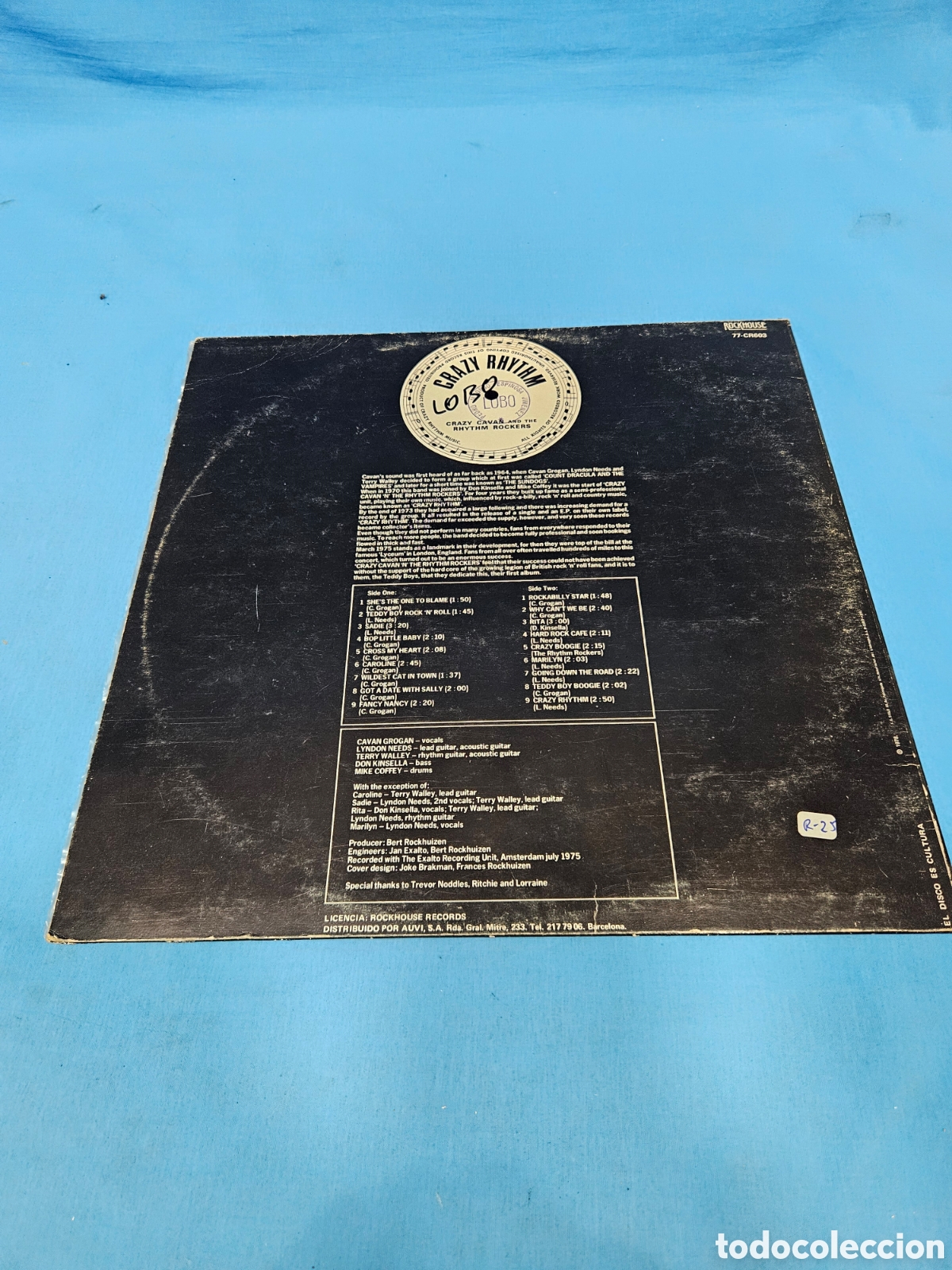 Discos de vinilo: DISCO VINILO. CRAZY CAVAN. THE RHYTHM ROCKERS - Foto 2