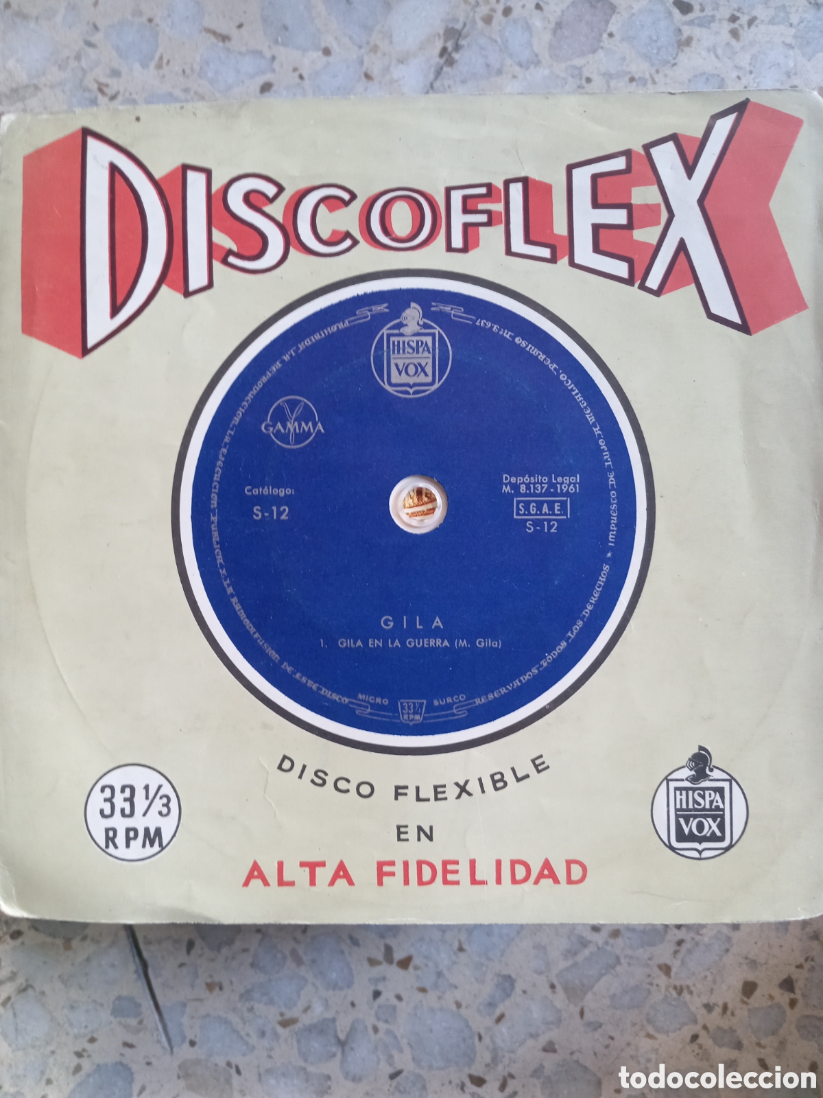 Discos de vinilo: DISCOFLEX GILA EN LA GUERRA 1961 - Foto 1