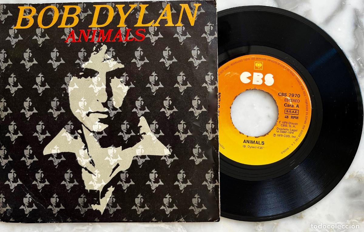 Discos de vinilo: BOB DYLAN. ANIMALS. SINGLE ORIGINAL ESPA&Ntilde;A 1979 - Foto 1