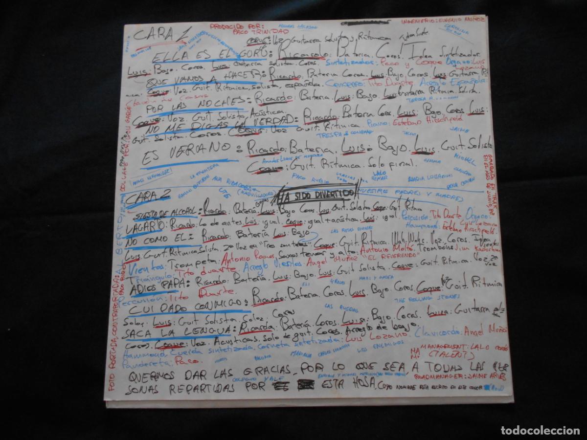 Discos de vinilo: LP LOS RONALDOS // SACA LA LENGUA - Foto 3