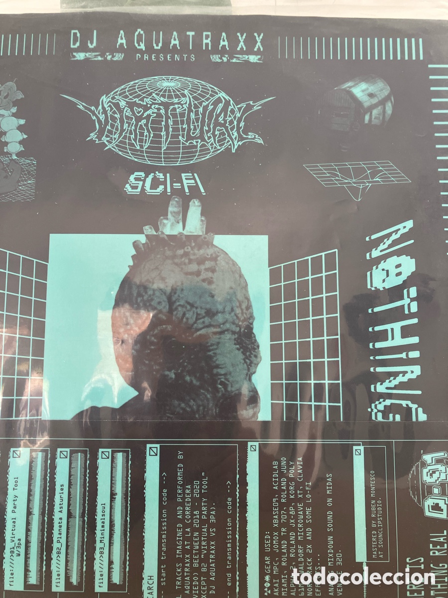 Discos de vinilo: Dj Aquatraxx - Virtual Sci-Fi - Foto 3