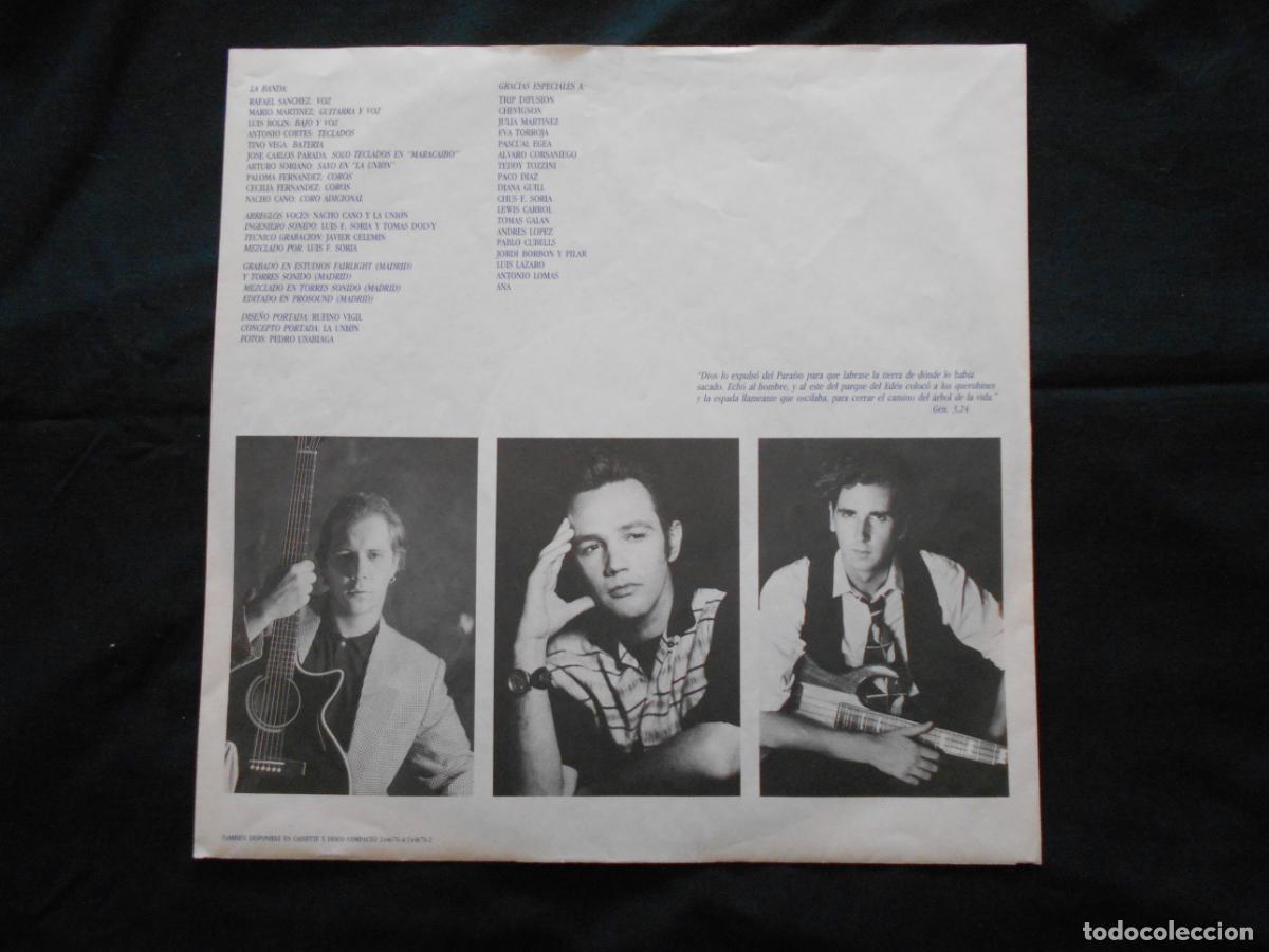 Discos de vinilo: LP LA UNION // VIVIR AL ESTE DEL EDEN - Foto 3