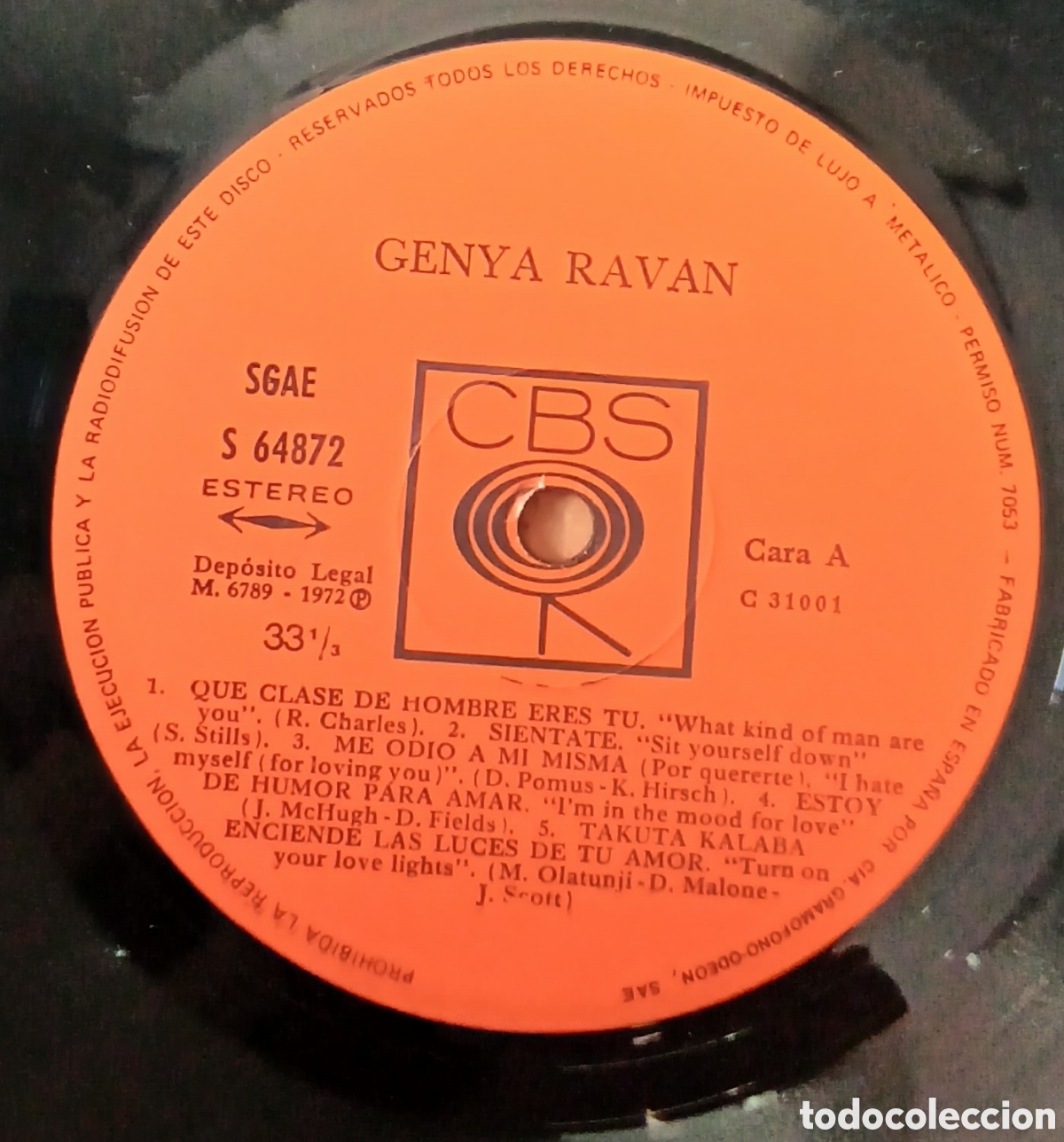 Discos de vinilo: Genya Ravan//// Editado en Espa&ntilde;a 1972. Vg++/ex - Foto 2