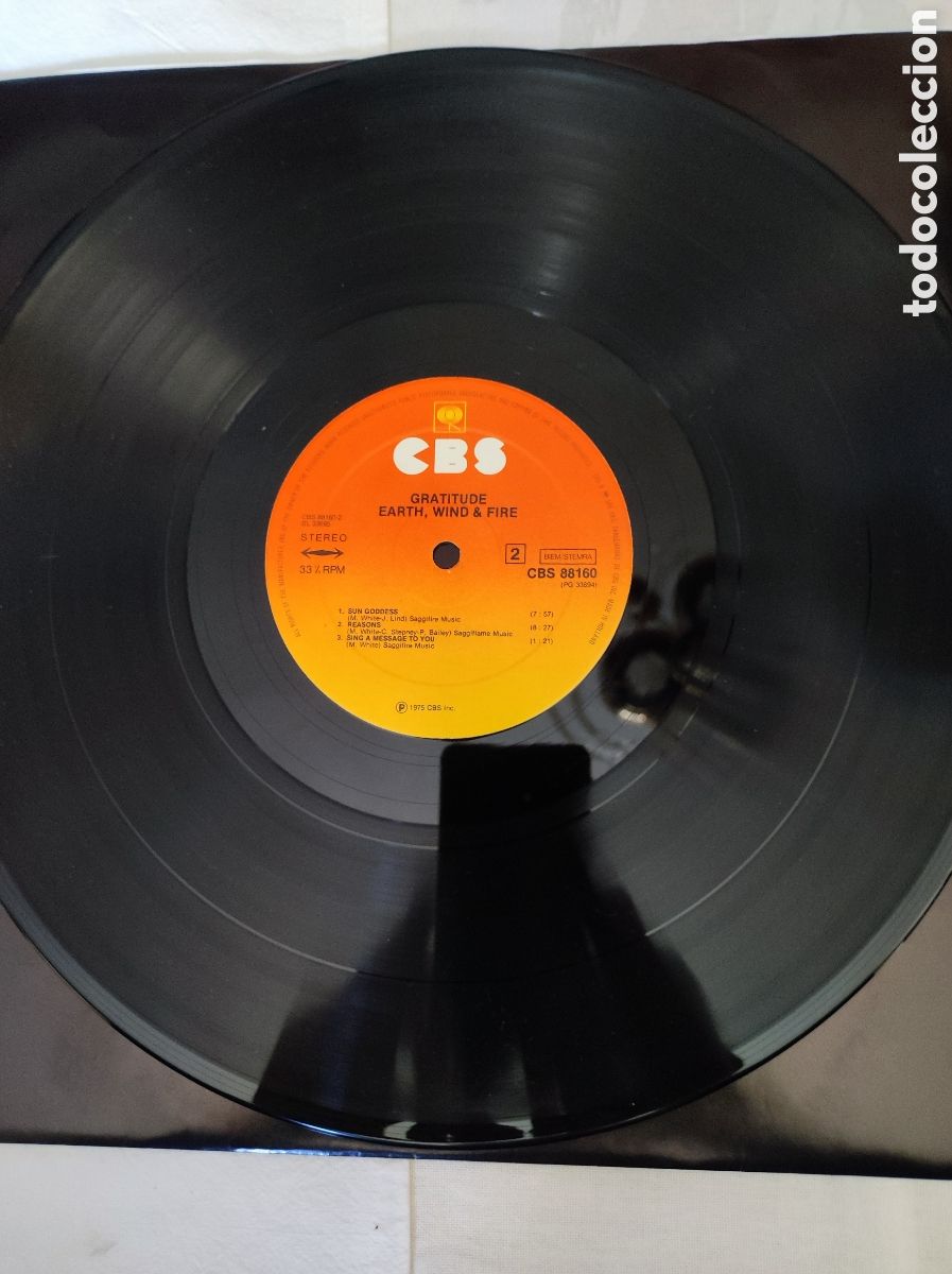 Discos de vinilo: EARTH, WIND & FIRE - GRATITUDE - Foto 7