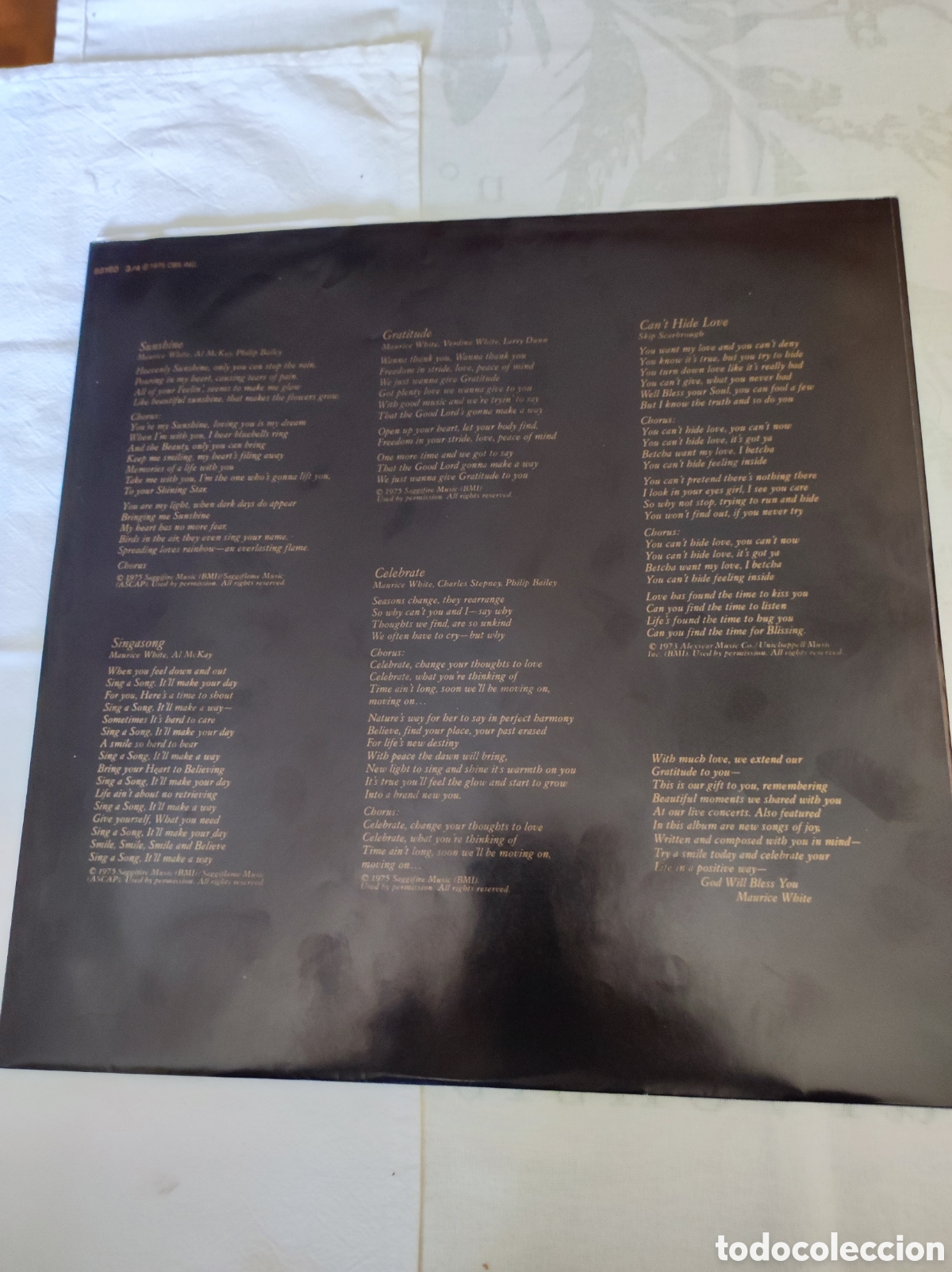 Discos de vinilo: EARTH, WIND & FIRE - GRATITUDE - Foto 9