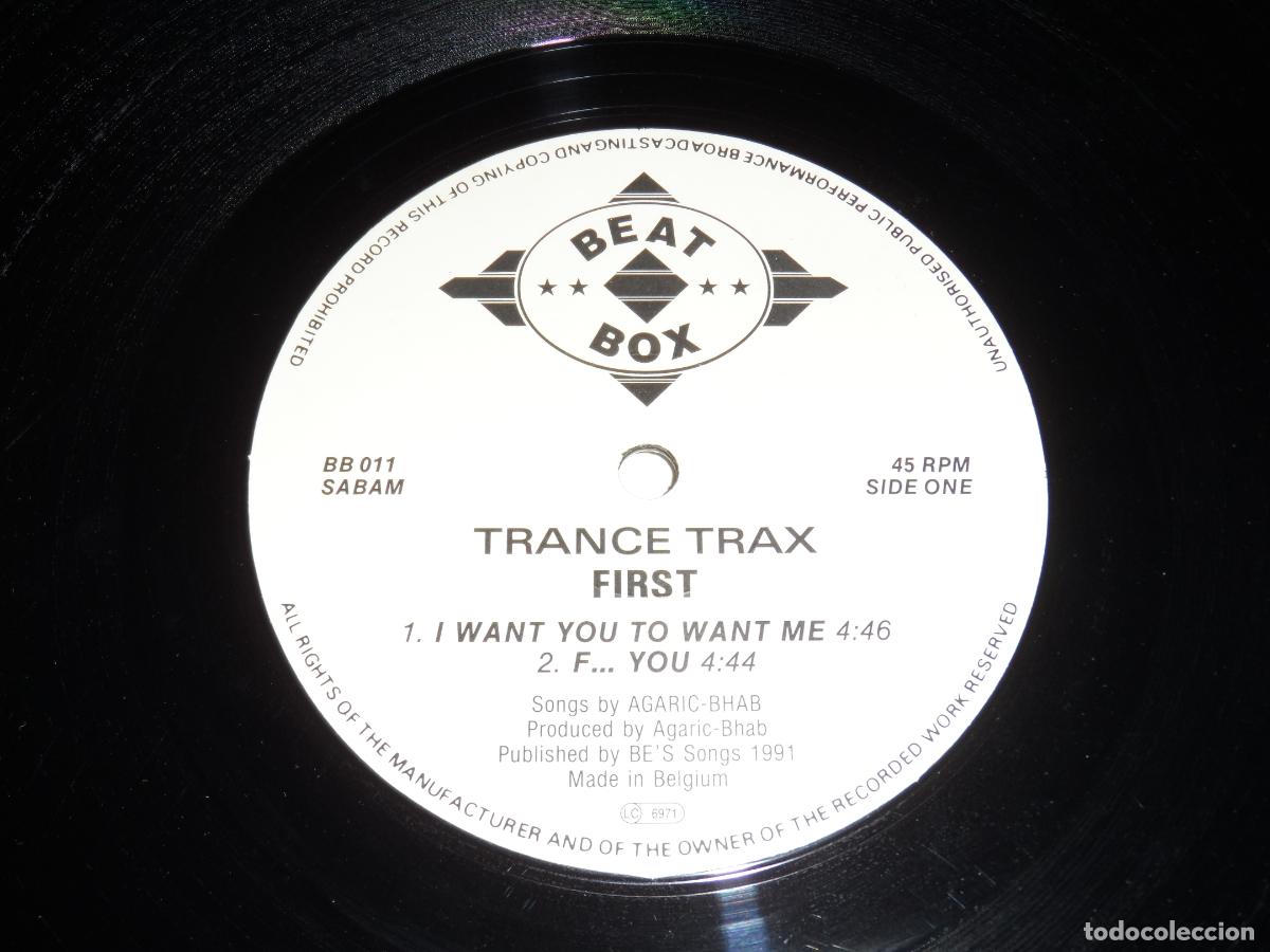 Discos de vinilo: TRANCE TRAX - FIRST (BELGIUM 1991) - Foto 3