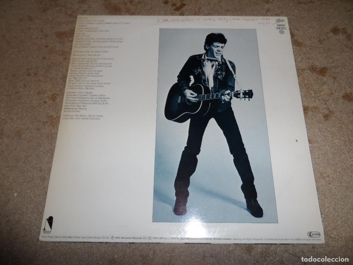 Discos de vinilo: Steve Forbert &ndash; Alive On Arrival (HOLLAND 1978) - Foto 2