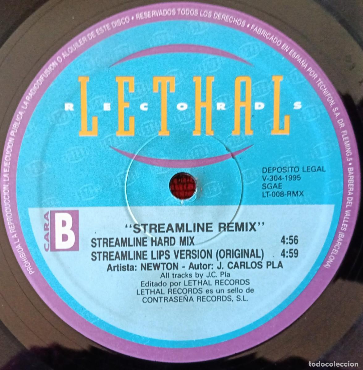 Discos de vinilo: NEWTON ** Streamline (Remix) ** MAXI SINGLE VINILO 1995 - Foto 5