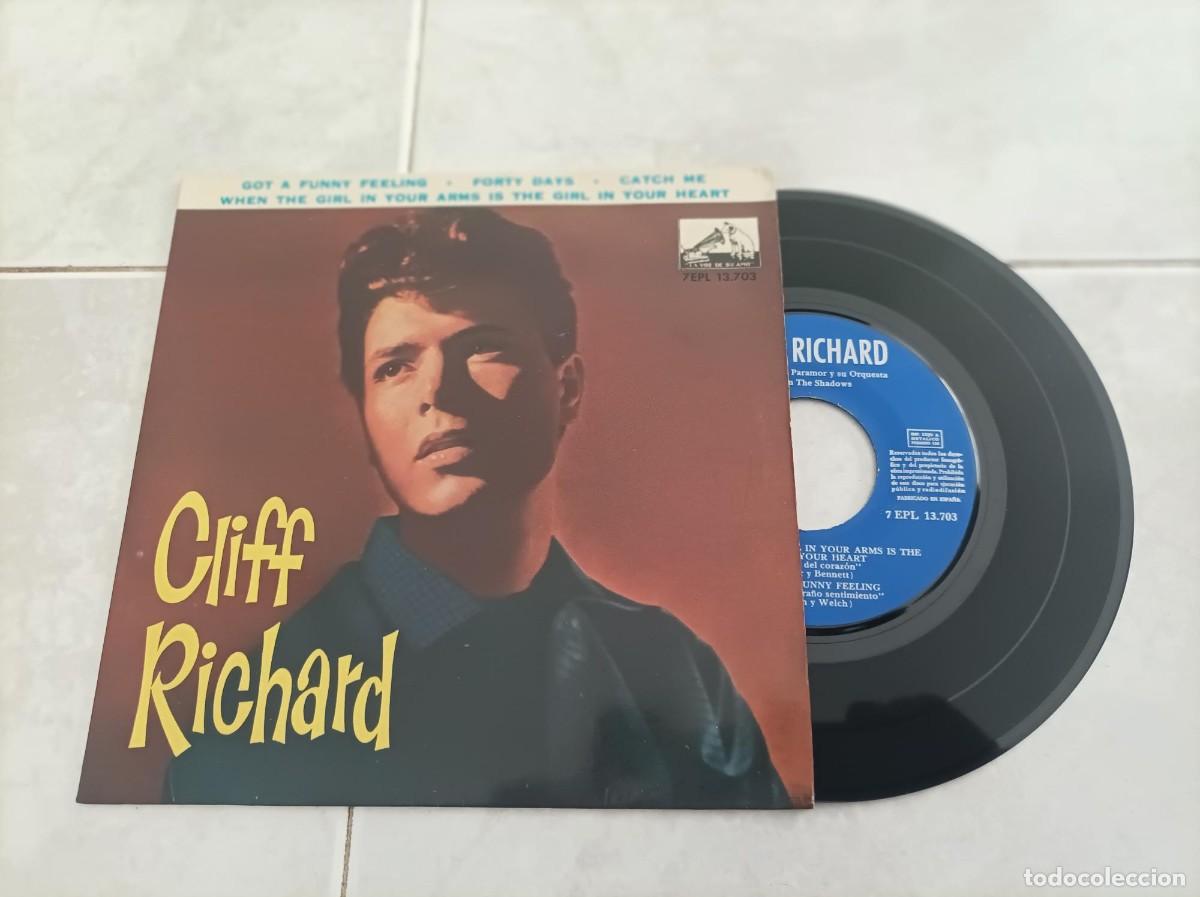 Discos de vinilo: Cliff Richard ep -got a funny feeling- - Foto 1