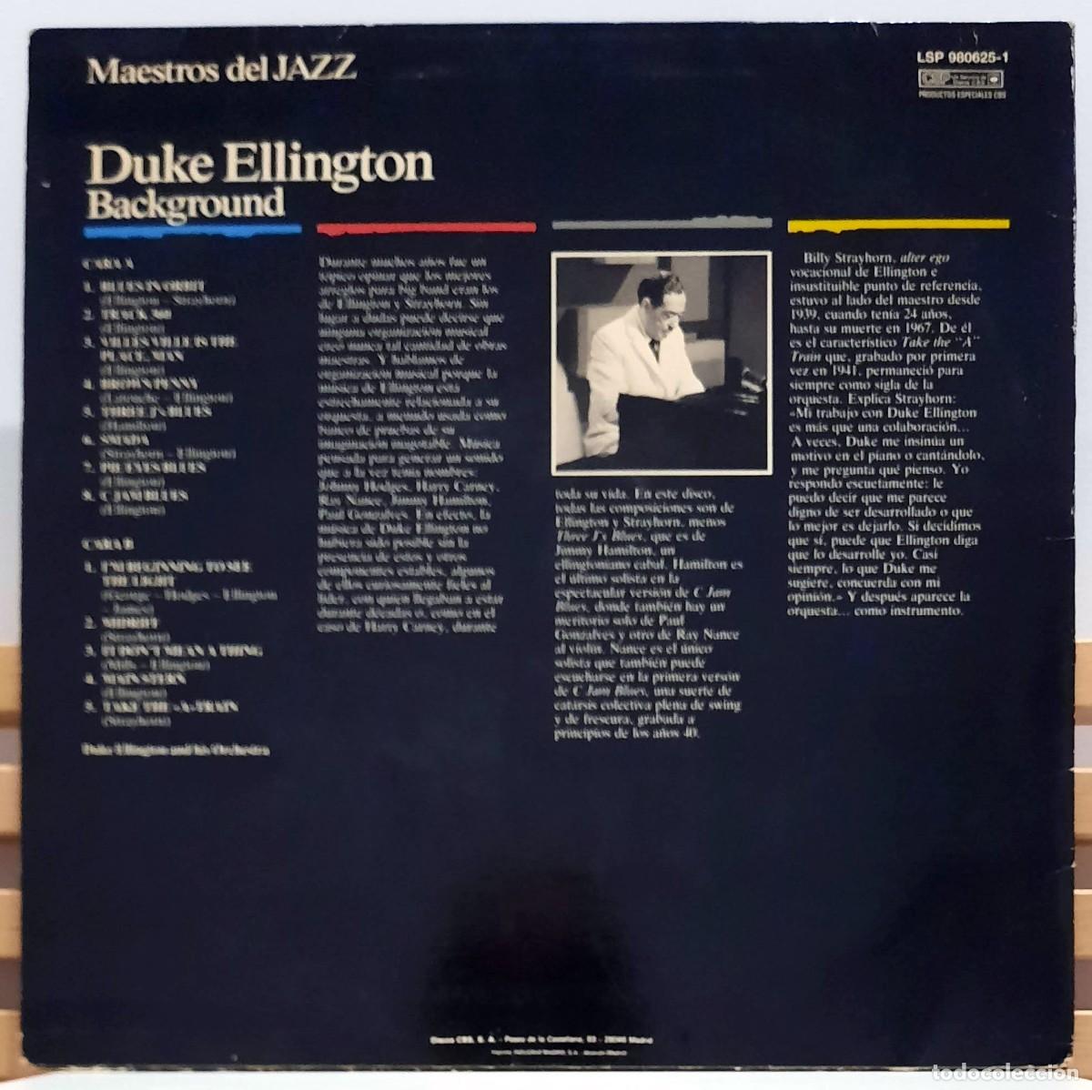Discos de vinilo: DUKE ELLINGTON &middot;&middot;&middot; Background - Foto 2