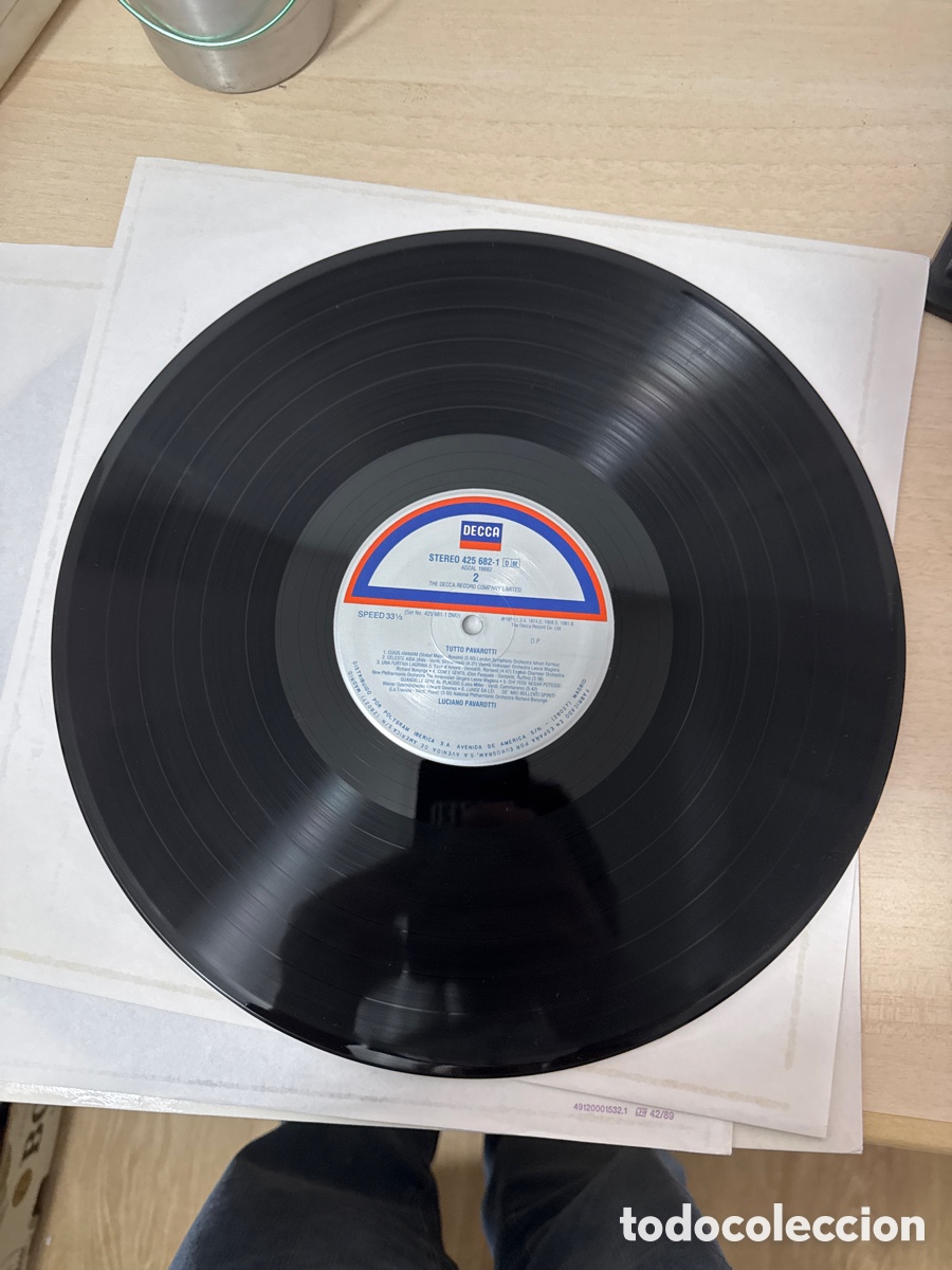 Discos de vinilo: DISCO VINILO DOBLE TUTTO PAVAROTTI DECCA - Foto 4