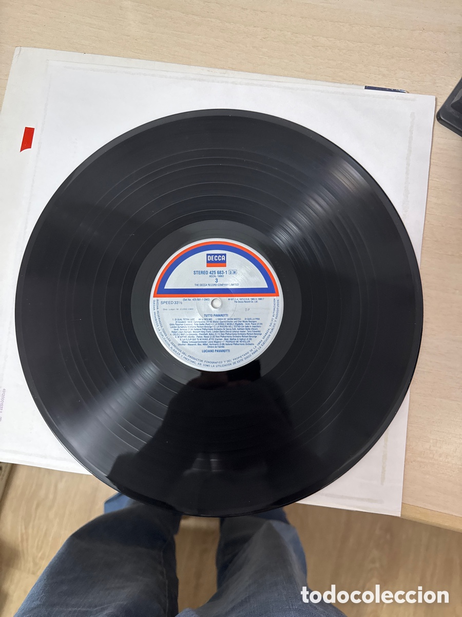 Discos de vinilo: DISCO VINILO DOBLE TUTTO PAVAROTTI DECCA - Foto 5