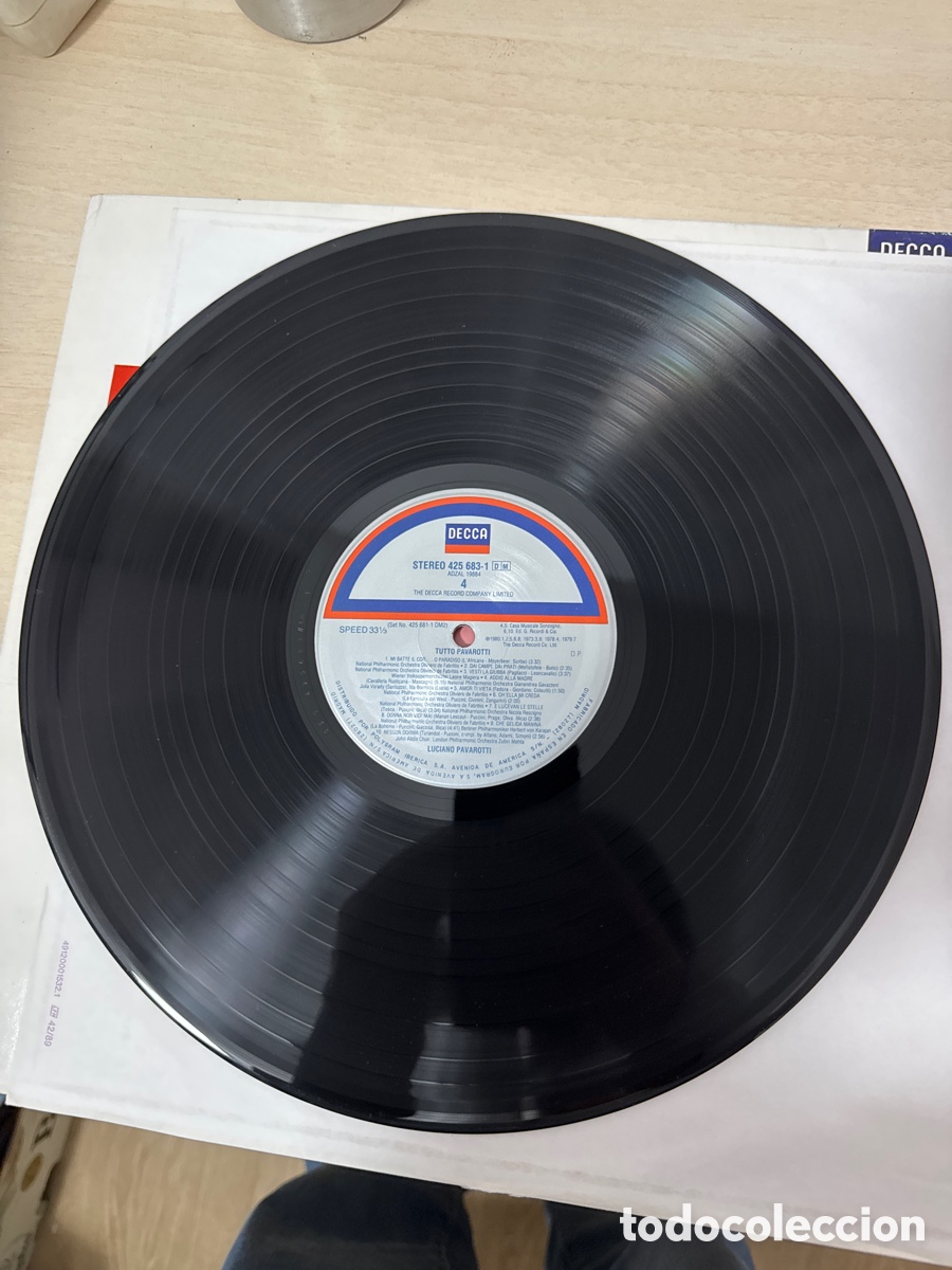 Discos de vinilo: DISCO VINILO DOBLE TUTTO PAVAROTTI DECCA - Foto 6