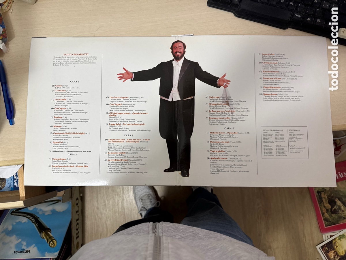Discos de vinilo: DISCO VINILO DOBLE TUTTO PAVAROTTI DECCA - Foto 7