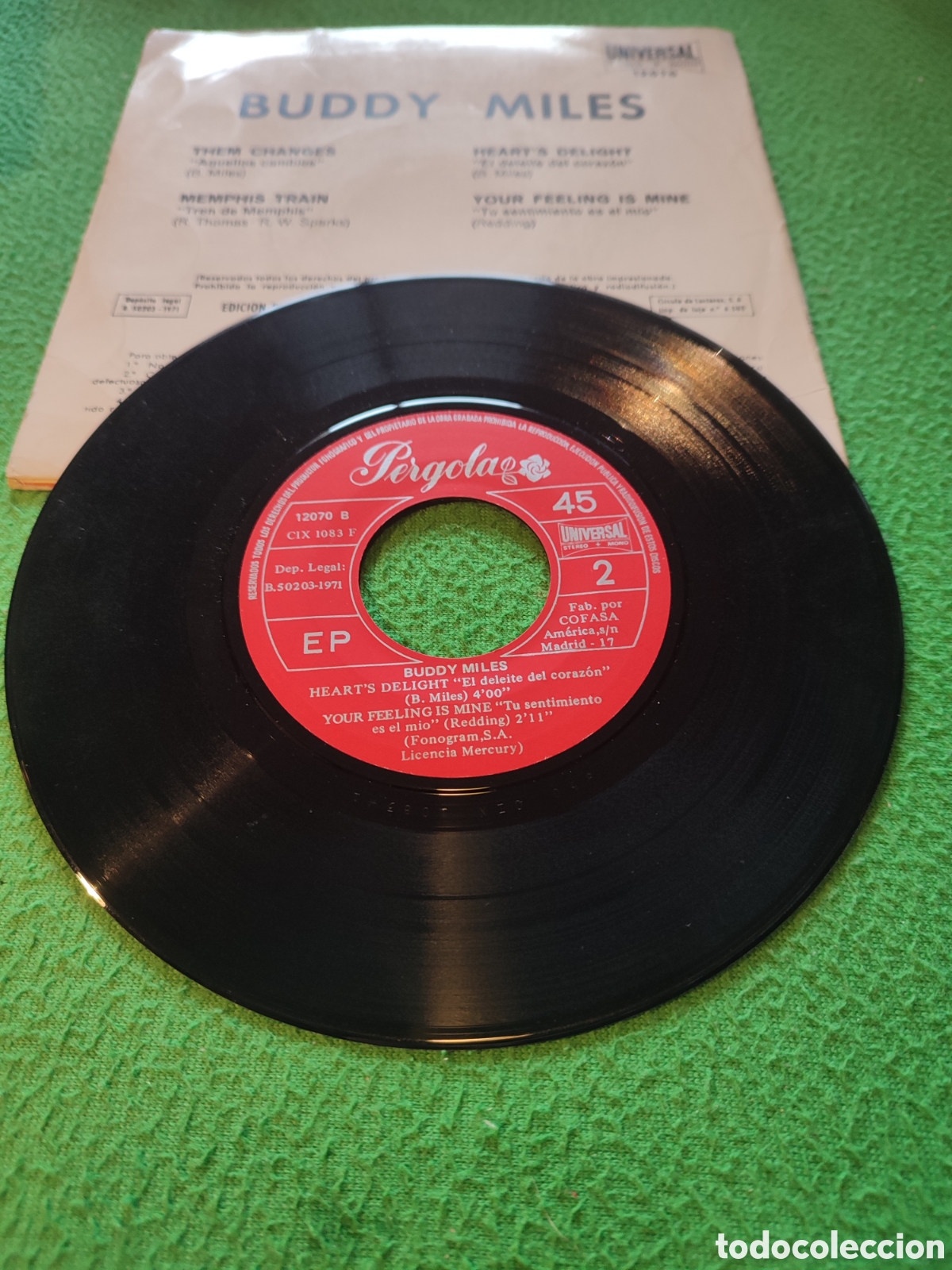 Discos de vinilo: Buddy Miles - Them changes/ Memphis train +2 - Foto 3