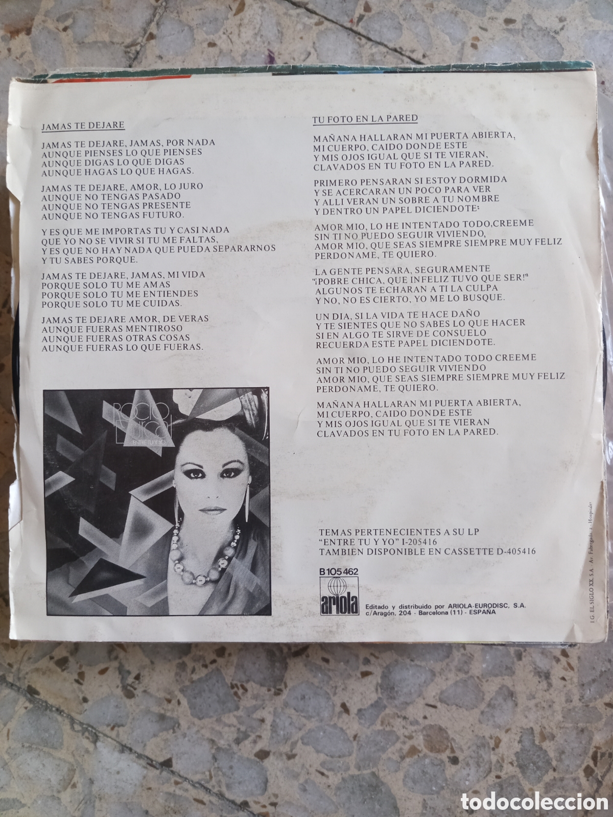 Discos de vinilo: SGL ROCIO DURCAL JAMAS TE DEJARE 1983 - Foto 2