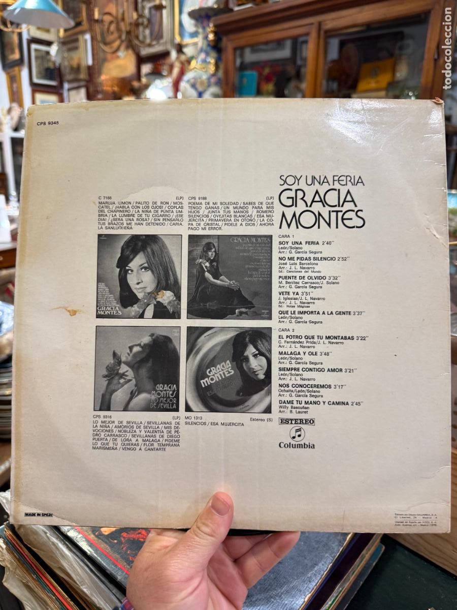 Discos de vinilo: LP GRACIA MONTES - SOY UNA FERIA - Foto 2