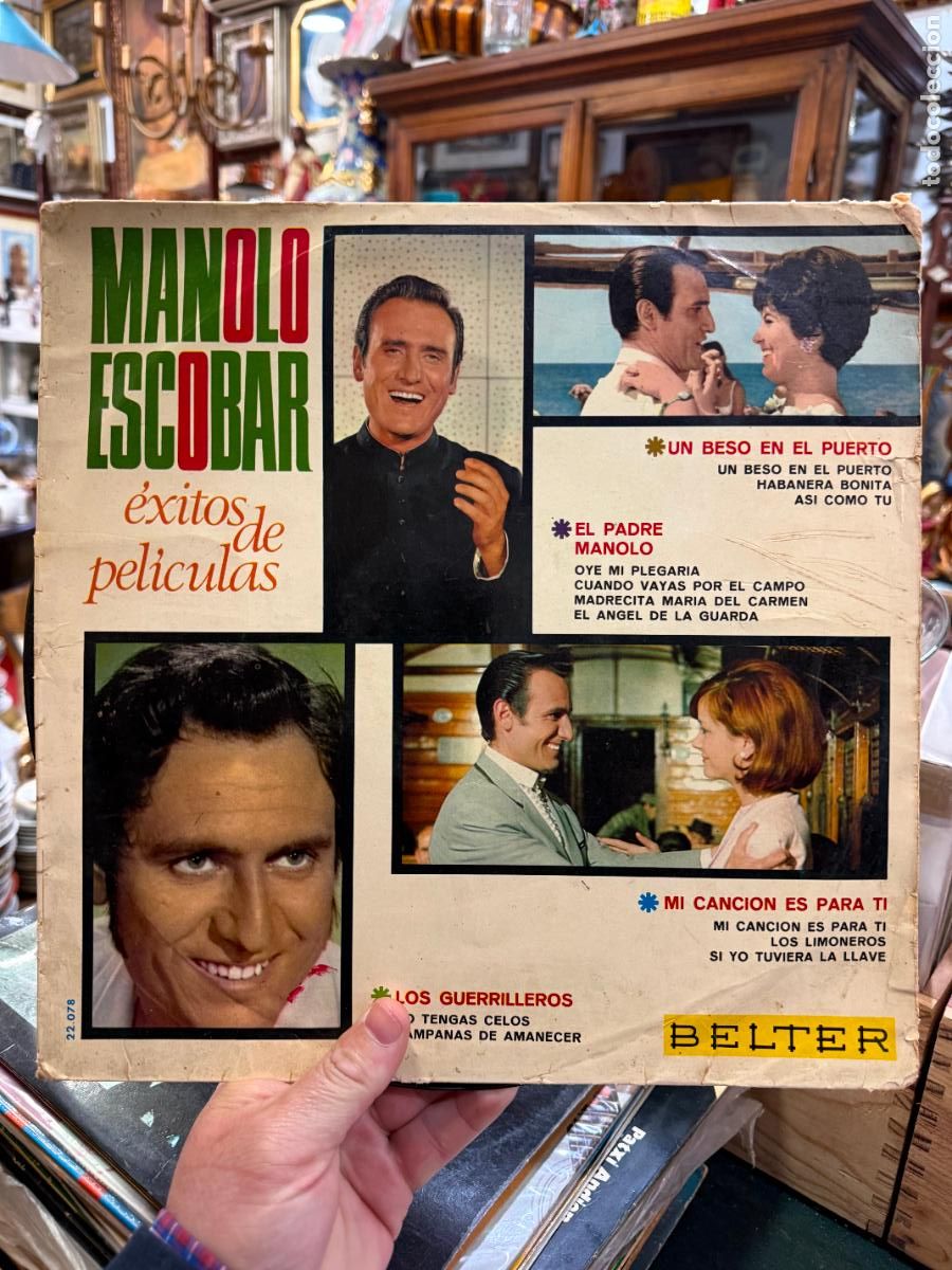 Discos de vinilo: LP MANOLO ESCOBAR - EXITOS DE PELICULAS - Foto 1