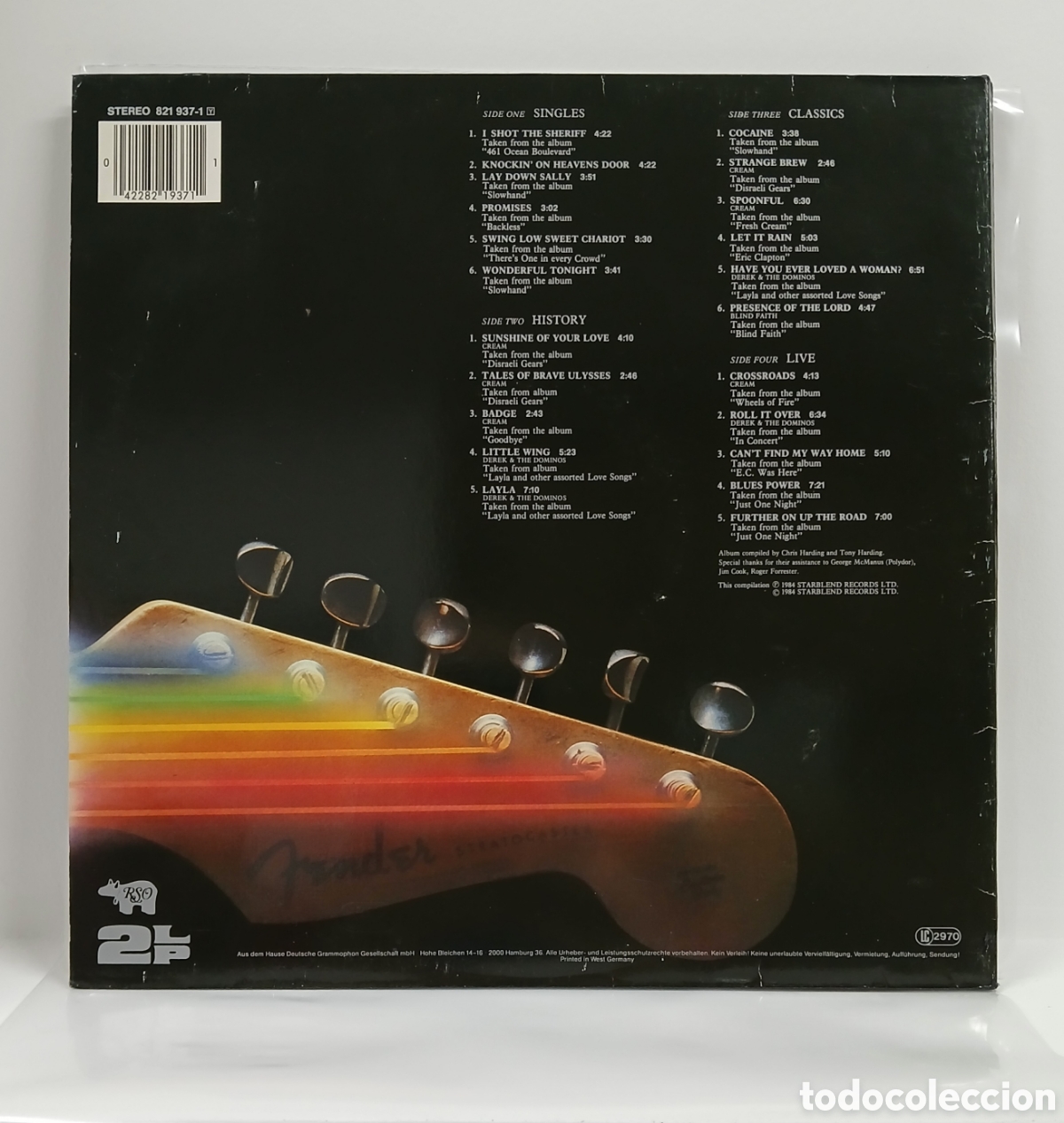 Discos de vinilo: ERIC CLAPTON &rdquo;BACKTRACKIN&rdquo; DOBLE LP. COMP. GATEFOLD. GERMANY. 1984 (VG++) - Foto 2