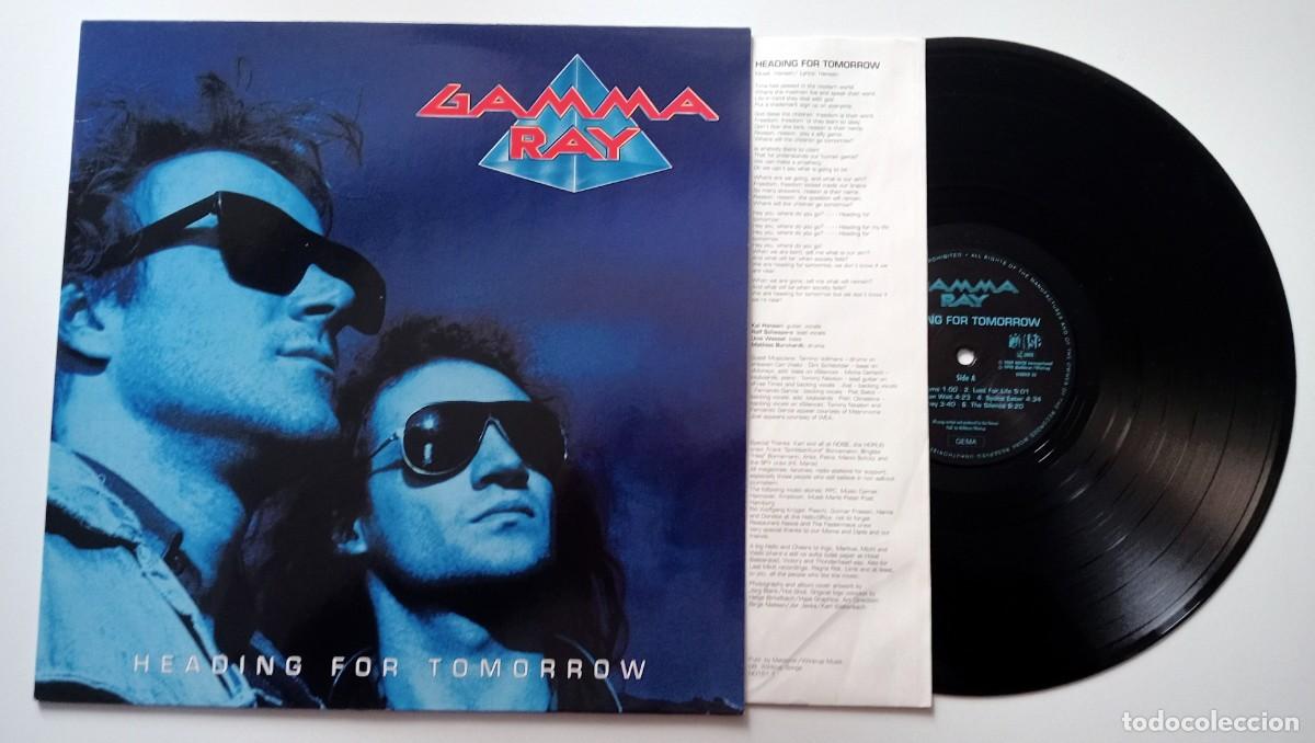 Discos de vinilo: LP GAMMA RAY - HEADING FOR TOMORROW - Foto 6