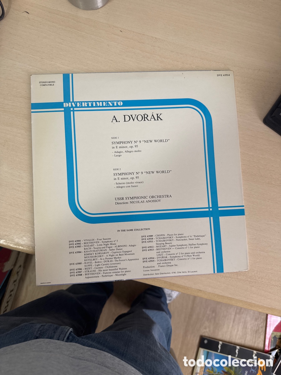 Discos de vinilo: DISCO VINILO SYMPHONY NUMERO 9 NEW WORLD A. DVORAK - Foto 4
