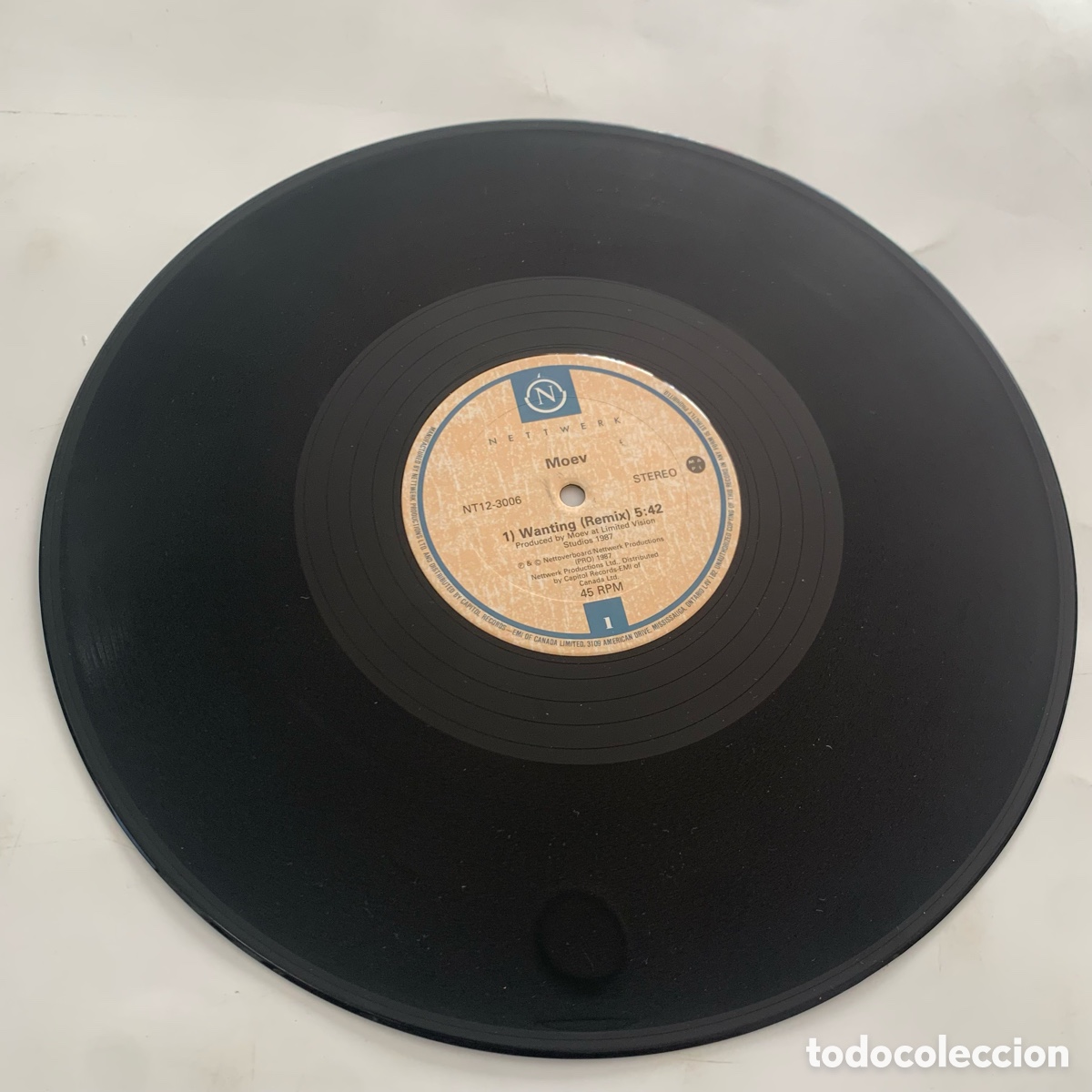 Discos de vinilo: maxi 12 Moev &lrm;&ndash; Wanting edicion canadiense de 1987 - Foto 4