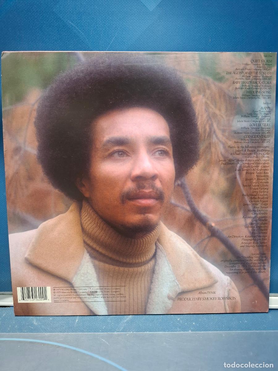 Discos de vinilo: Disco, LP, Smokey Robinson, A Quiet Storm - Foto 2