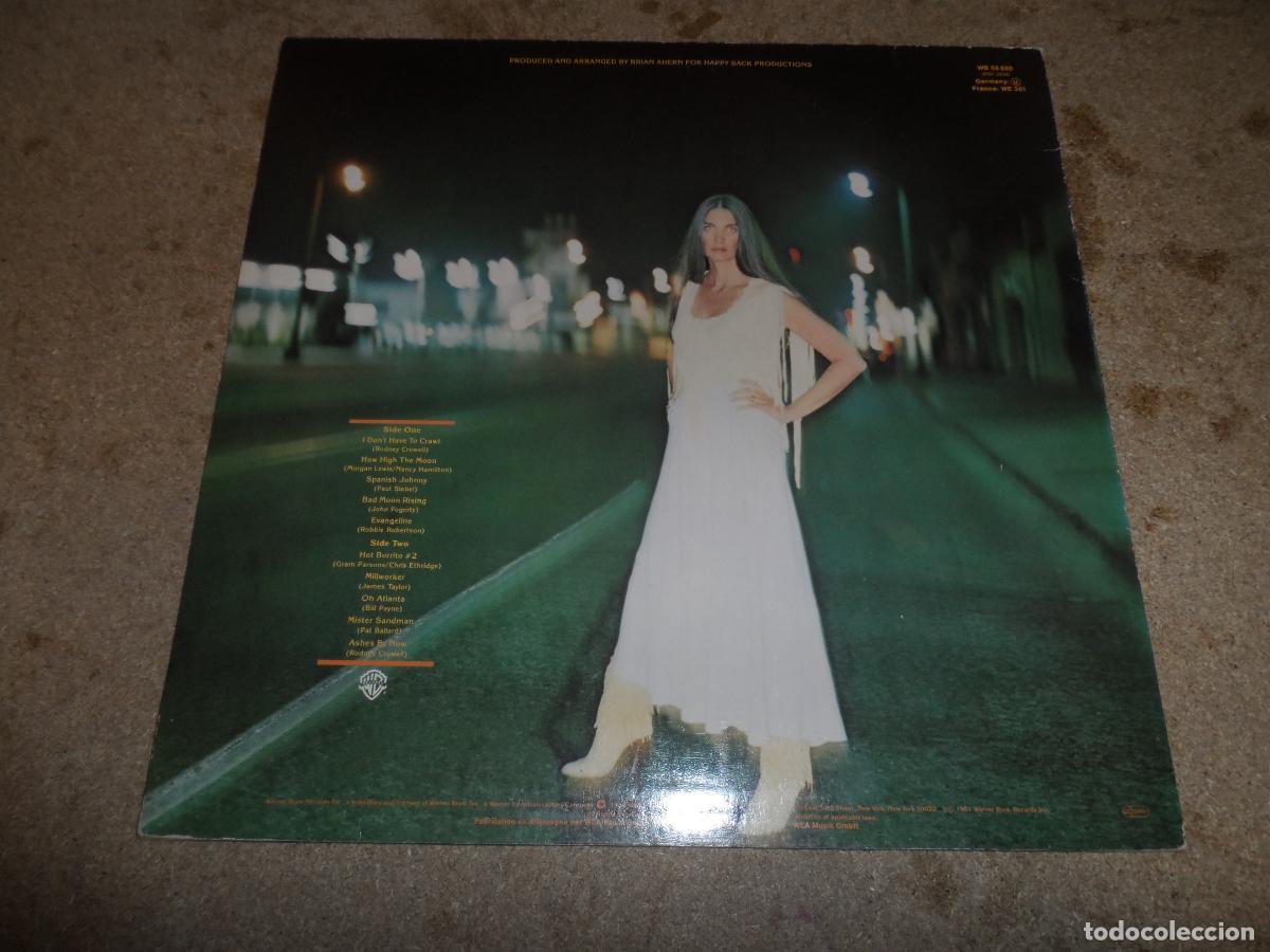 Discos de vinilo: EMMYLOU HARRIS - EVANGELINE (GERMANY 1981) - Foto 2