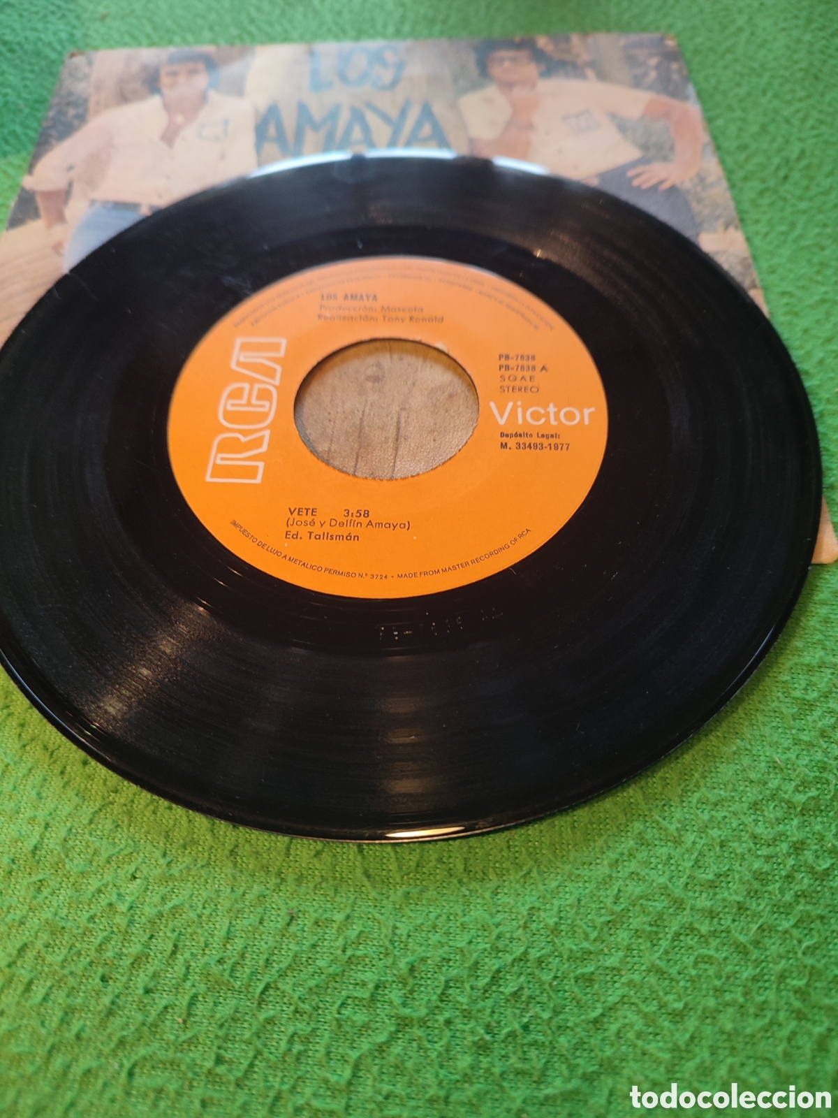 Discos de vinilo: Los Amaya - Vete / Lloraras 1977 - Foto 3