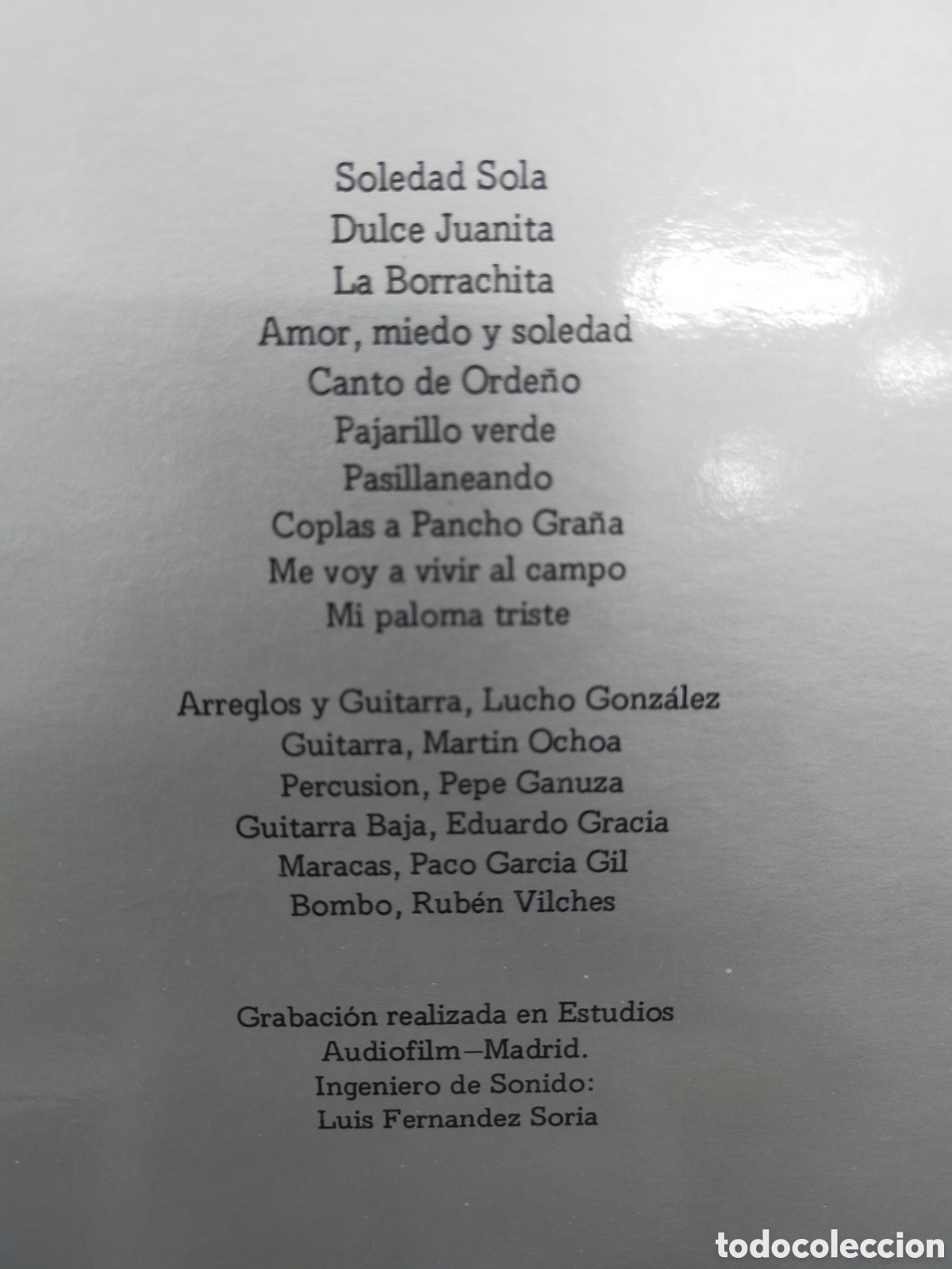 Discos de vinilo: Mar&iacute;a dolores pradera LP 1984 - Foto 3