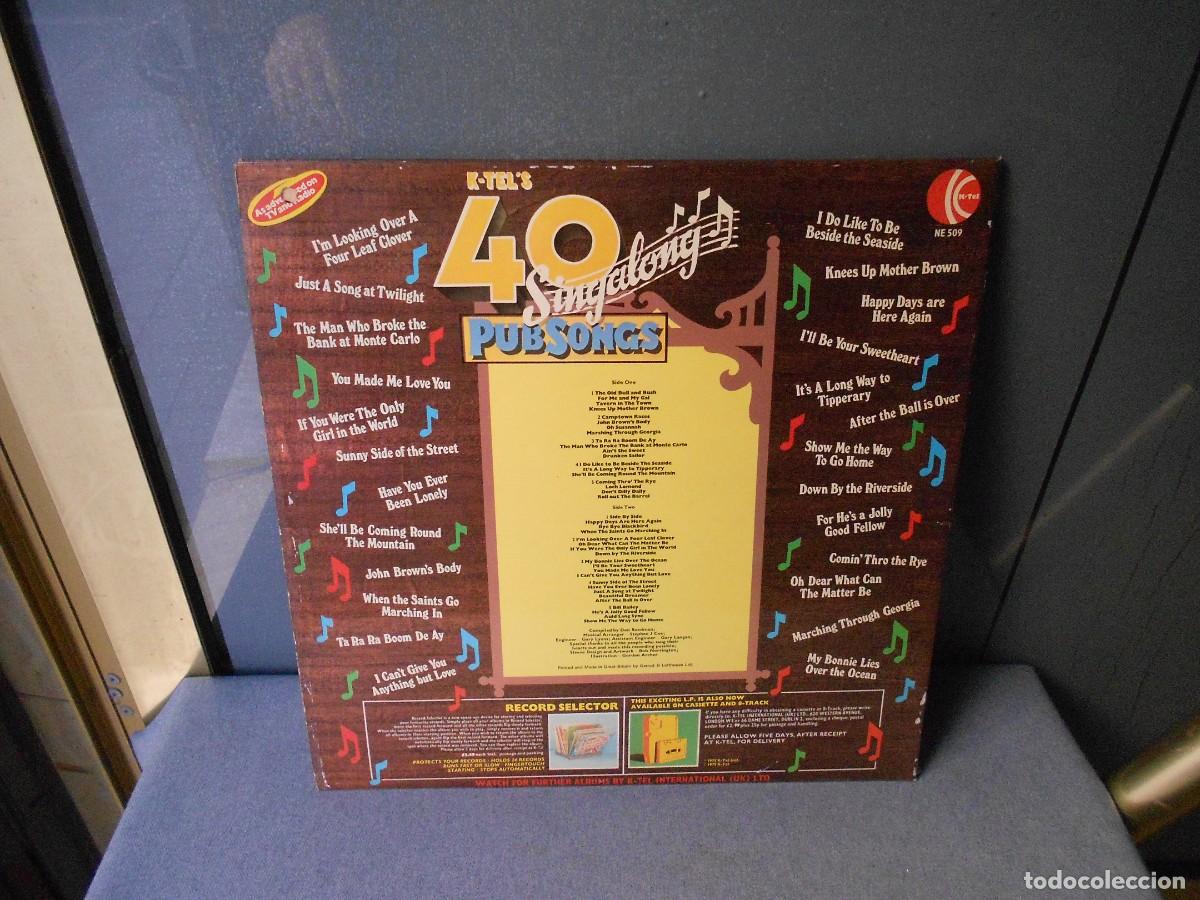 Discos de vinilo: DISCO LP. 40 SINGALONG. PUBSONGS. - Foto 2