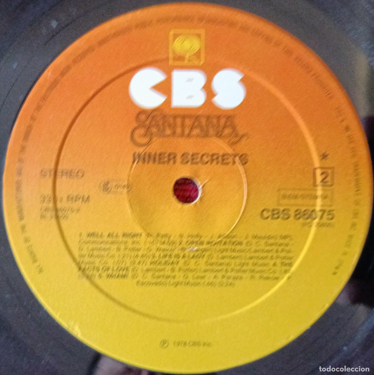Discos de vinilo: SANTANA ** Inner Secrets ** VINILO LP 1978 - Foto 4