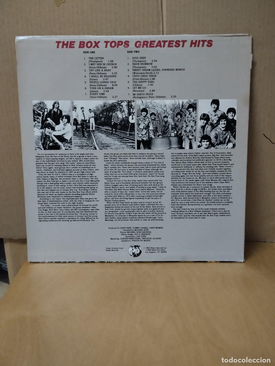 Discos de vinilo: THE BOX TOPS ---- GREATEST HITS - Foto 2