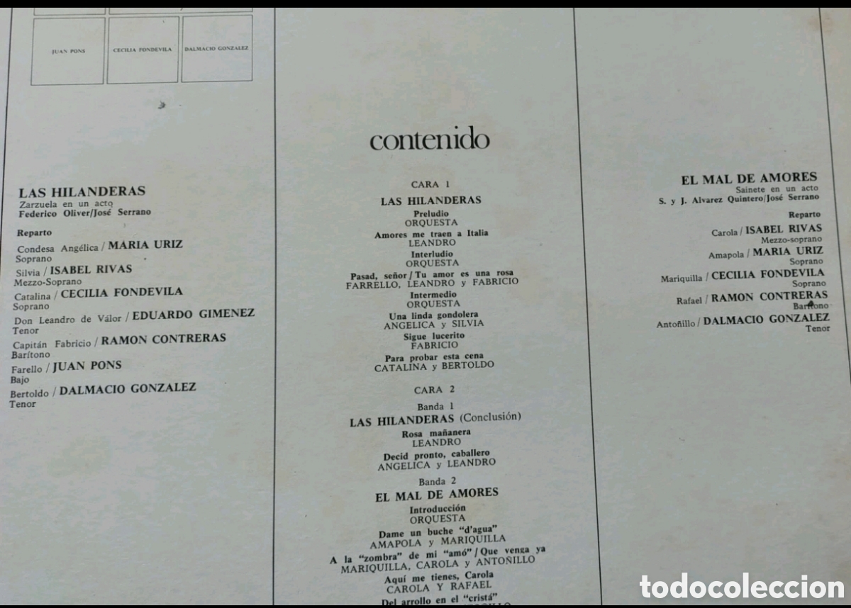 Discos de vinilo: Las hilanderas / El mal de amores - Foto 2