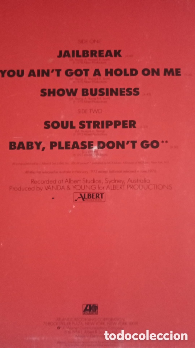 Discos de vinilo: Disco vinil AC/DC Albert Studio - Foto 2