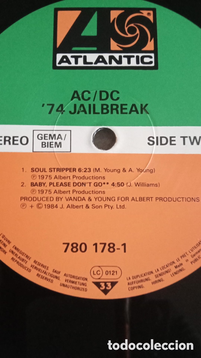 Discos de vinilo: Disco vinil AC/DC Albert Studio - Foto 4