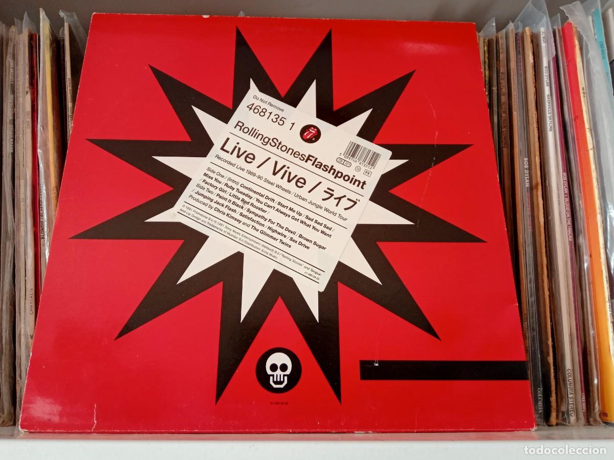 Discos de vinilo: RollingStones &lrm;&ndash; Flashpoint - lp Europe 1991 - Foto 2