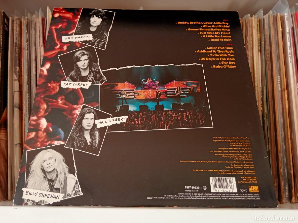 Discos de vinilo: Mr. Big &lrm;&ndash; Live - lp Europe 1992 - Foto 2