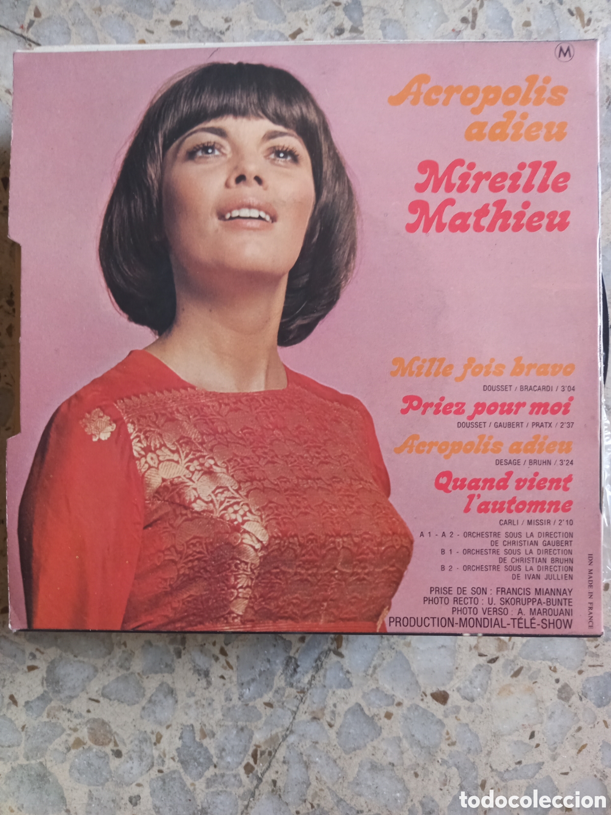 Discos de vinilo: EP MIREILLE MATHIEU MILLE FOIS BRAVO 1971 FRANCIA - Foto 2