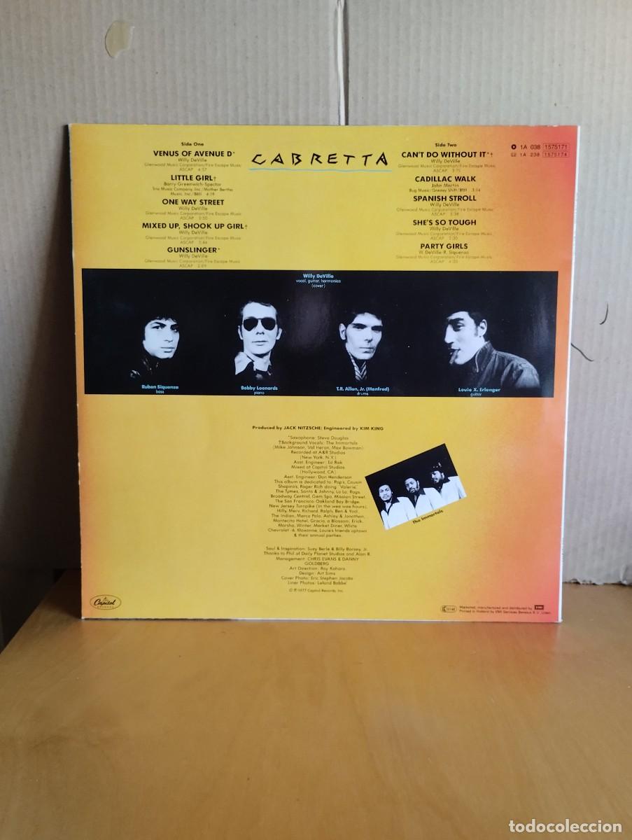 Discos de vinilo: MINK DEVILLE ------- CABRETTA - Foto 2