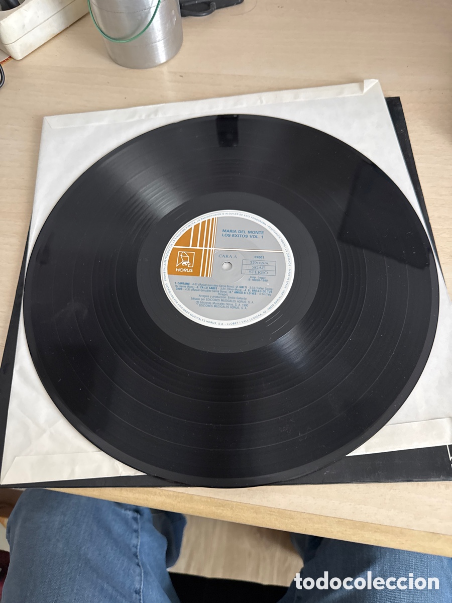 Discos de vinilo: DISCO VINILO MAR&Iacute;A DEL MONTE LOS EXITOS VOL.1 1990 - Foto 2