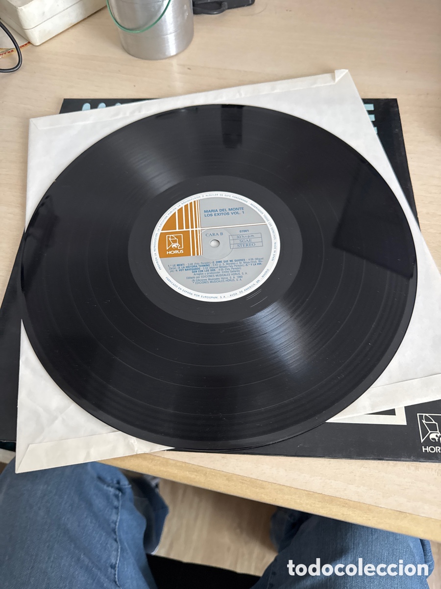 Discos de vinilo: DISCO VINILO MAR&Iacute;A DEL MONTE LOS EXITOS VOL.1 1990 - Foto 3