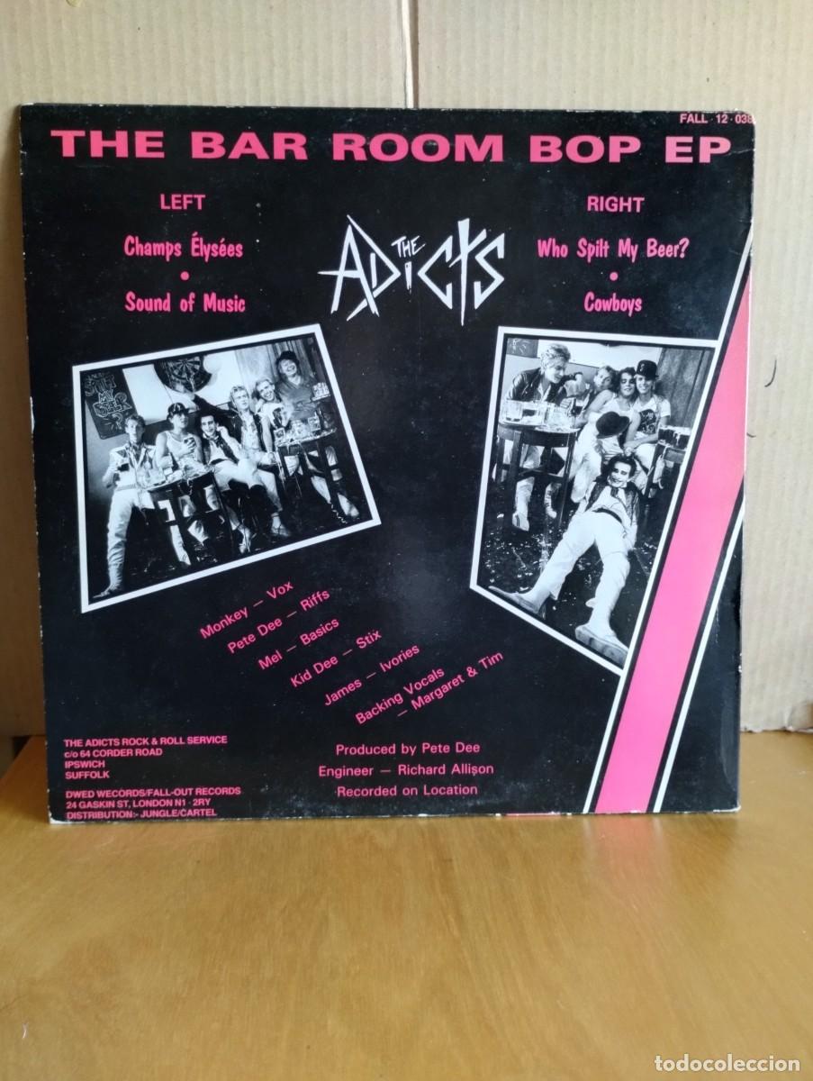 Discos de vinilo: THE ADICTS ---- BAR ROOM BOP - MAXI - Foto 2