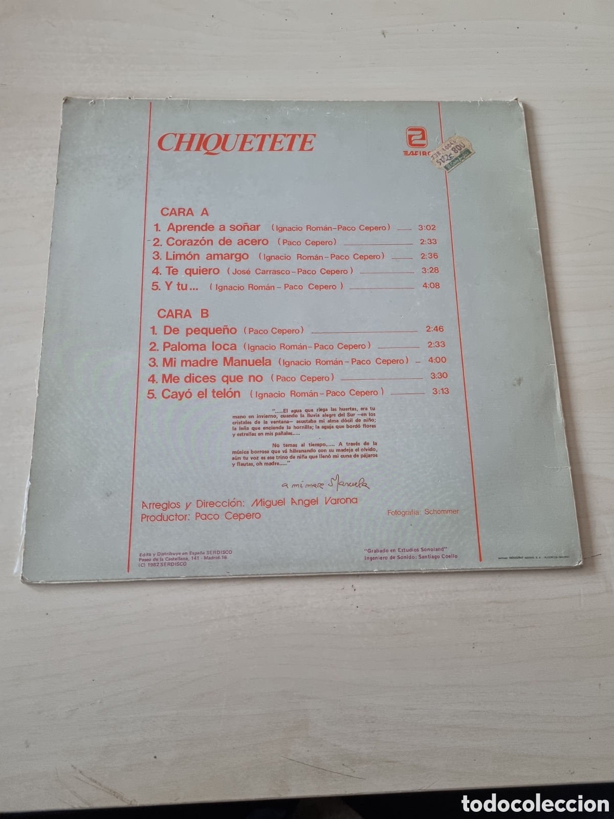 Discos de vinilo: VIN7295 VINILO SEGUNDAMANO - Foto 2