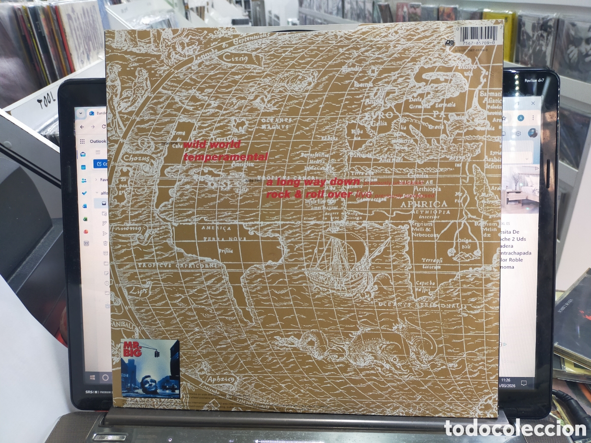 Discos de vinilo: Mr. Big maxi Wild world 1993 - Foto 2