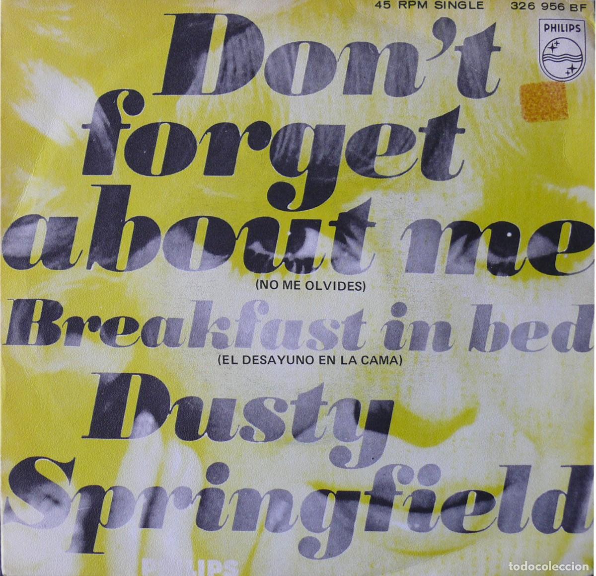 Discos de vinilo: Dusty Springfield. Dont Forget About me - Foto 1