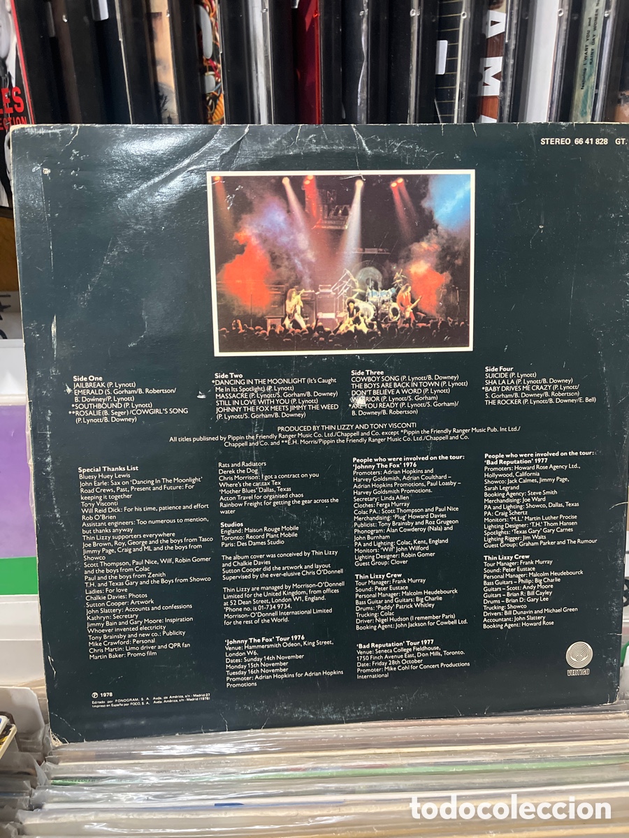 Discos de vinilo: thin lizzy live and dangerous - Foto 2