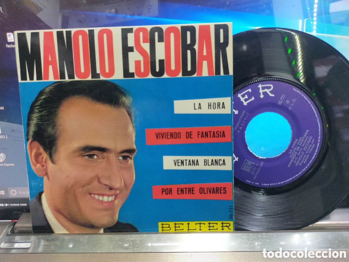 Discos de vinilo: Manolo escobar ep la hora + 3 Francia - Foto 1