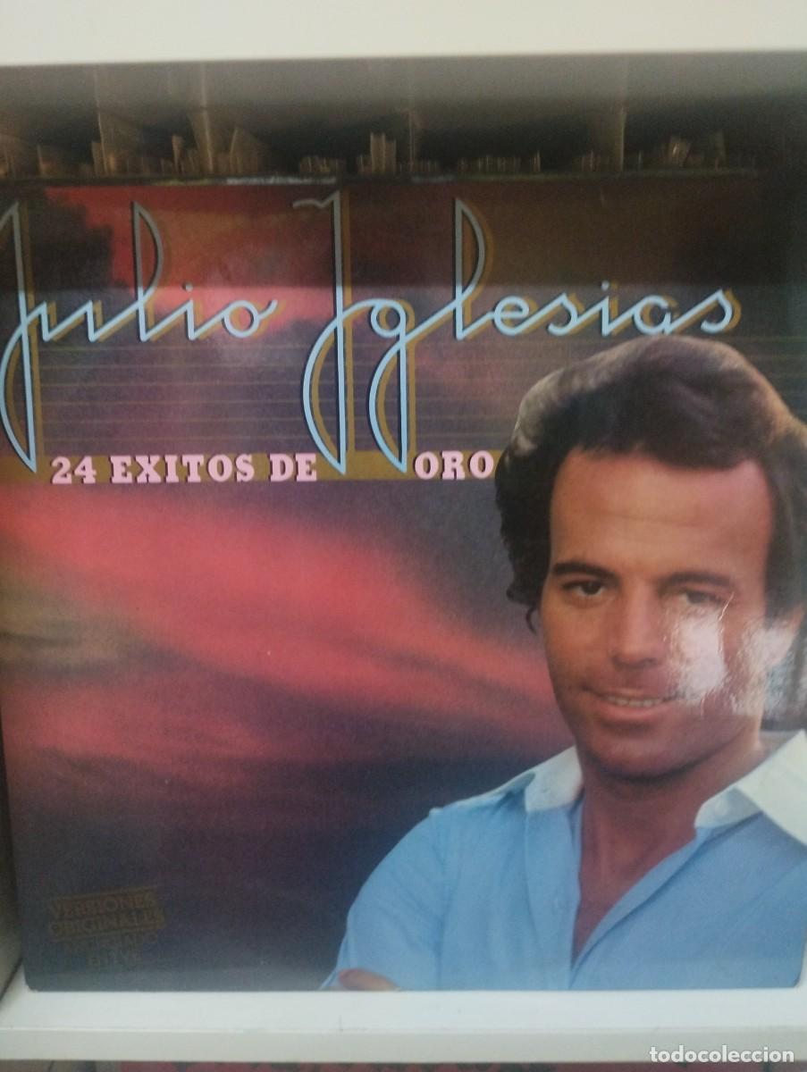 Discos de vinilo: JULIO IGLESIAS 24 EXITOS DE ORO-DOBLE LP-ORIGINAL - Foto 2